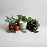 Garden Tomato Concrete Candle