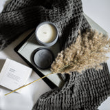 Amber + Suede Concrete Candle