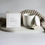 Gardenia Concrete Candle