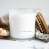 My Favorite Valentine, Gift for Him, Gift for Her, Conversation Hearts Candle, Minimalist Candle, Aesthetic Candle