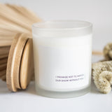 I Promise Not to Watch Our Show Without You, Valentine Gift, Gift for Her, Funny Candle, Gift for Him, Boyfriend Gift, Girlfriend Gift