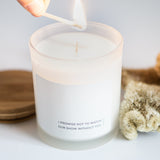 I Promise Not to Watch Our Show Without You, Valentine Gift, Gift for Her, Funny Candle, Gift for Him, Boyfriend Gift, Girlfriend Gift