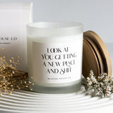 Getting a New Place, Housewarming Gift, Closing Gift, New House Gift, Housewarming Gift Basket, Best Friend Candle, Soy Wax Candle