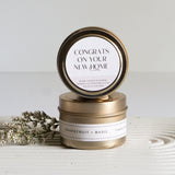 Congrats on Your New Home, Custom Candle, Personalized Gift, Housewarming Gift, Closing Gift, Realtor Gift, New Home Gift, Homeowner Gift