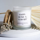 Home-A-Versary, Realtor Gift, Housewarming Gift, Personalized Gift, New Home, Anniversary Gift, Custom Candle, Homeowner Gift, Soy Candle