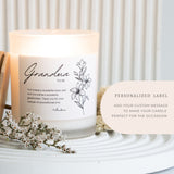Grandma To Be, New Grandma Gift, Personalized Candle, Pregnancy Announcement, Baby Announcement, Mothers Day Gift, Grandmother Gift,