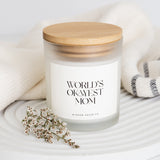 Worlds Okayest Mom, Mom Gifts, Funny Candles, Gift for Her, New Mom Gift, Personalized Gift, Mom Life, Funny Gifts, Mom Birthday Gift,