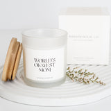 Worlds Okayest Mom, Mom Gifts, Funny Candles, Gift for Her, New Mom Gift, Personalized Gift, Mom Life, Funny Gifts, Mom Birthday Gift,