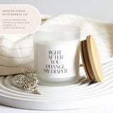 Light After You Change My Diaper, Funny Candles, New Dad Gift, New Mom Gift, Fathers Day Gift, First Time Dad, Baby Shower Gift, Dad Gift