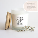 Personalized Candle, Blank Candle, Private Label Candle, Custom Logo, Gift for Her, Funny Candle, Best Friend Gift, Christmas Candle