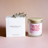 Best Thing On the Internet Candle, Boyfriend Gift Candle, Anniversary gift, Birthday Gift for him, Anniversary gift for him, Boyfriend