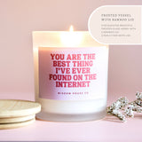 Best Thing On the Internet Candle, Boyfriend Gift Candle, Anniversary gift, Birthday Gift for him, Anniversary gift for him, Boyfriend