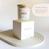 Phd Graduation Gift, Doctor Gift, Candle Gift Box, Gift for Doctor, Gift for Him, Medical School, Future Doctor, Doctor Graduation