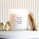 Custom Favorite Child Gift, Dad Gift, Dad Birthday Gift, Gift from daughter, Gift from Son, Personalized Candle, Fathers Day Gift,