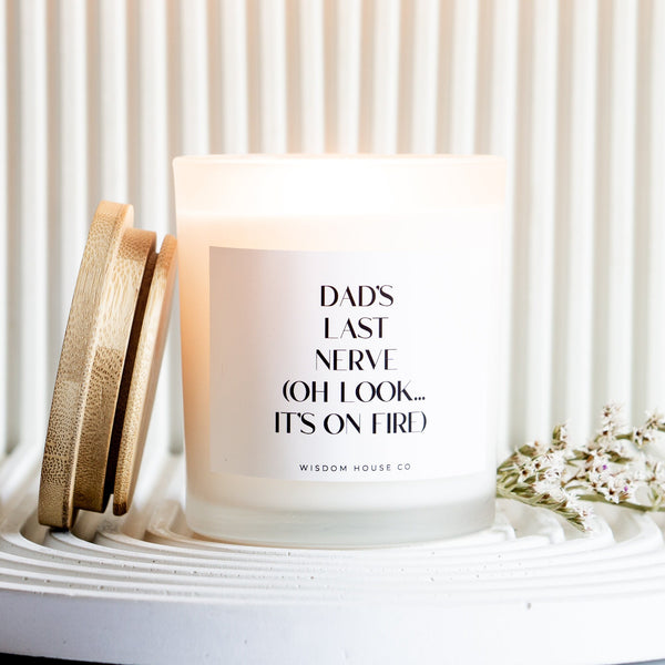Dads Last Nerve, Fathers Day Gift, Gift From Daughter, Funny Candles, Birthday Candle, Dad Gift, Gift from Son, Father Gift