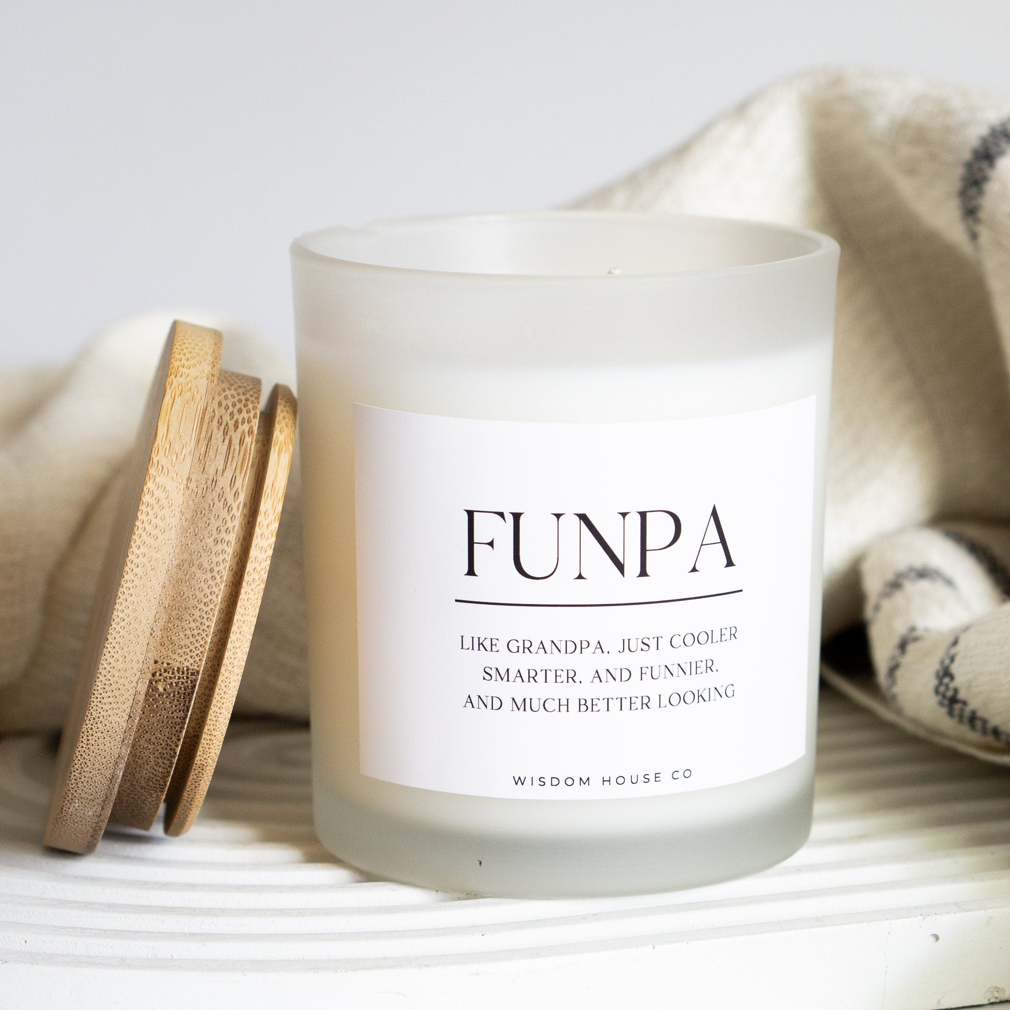 Funpa, Grandpa Gift, Grandfather Gift, Fathers Day Gift, Funny Candle ...