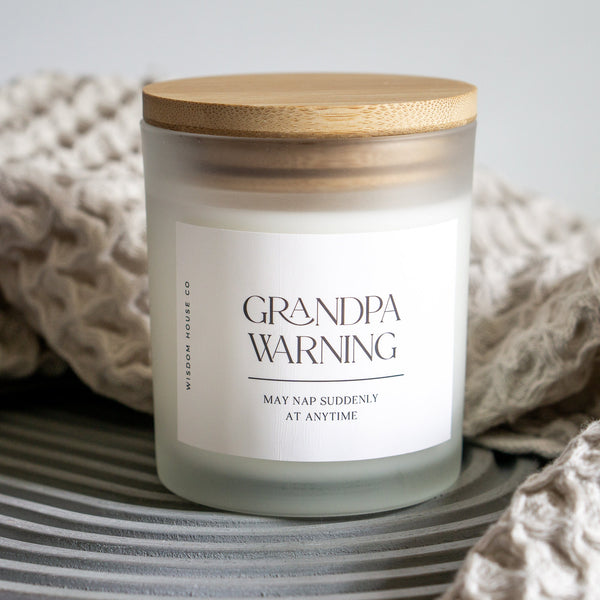 Grandpa Warning May Nap Suddenly At Any Time, Grandpa Gifts, Great Grandpa, Fathers Day Gift, Funny Candles, Nap Gifts, Grandpa Birthday