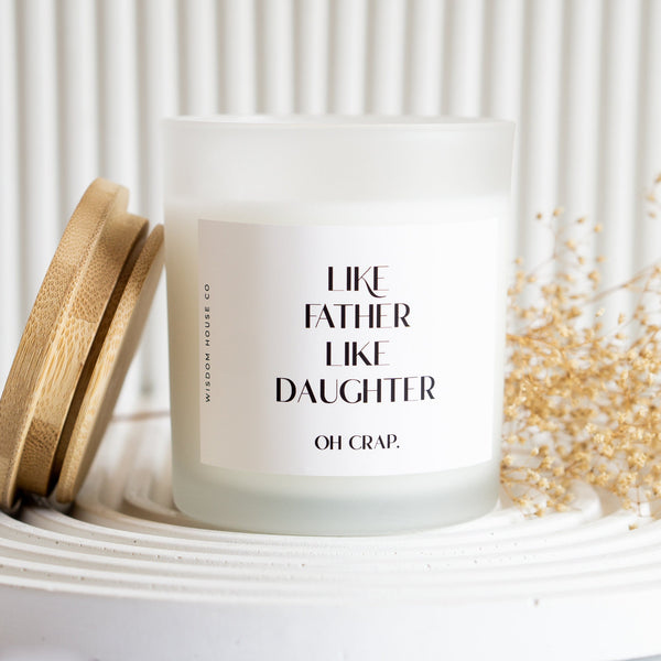 Like Father Like Daughter, Fathers Day Gift, Gift from Daughter, Funny Candles, Birthday Candle, Dad Gift, Personalized Candle