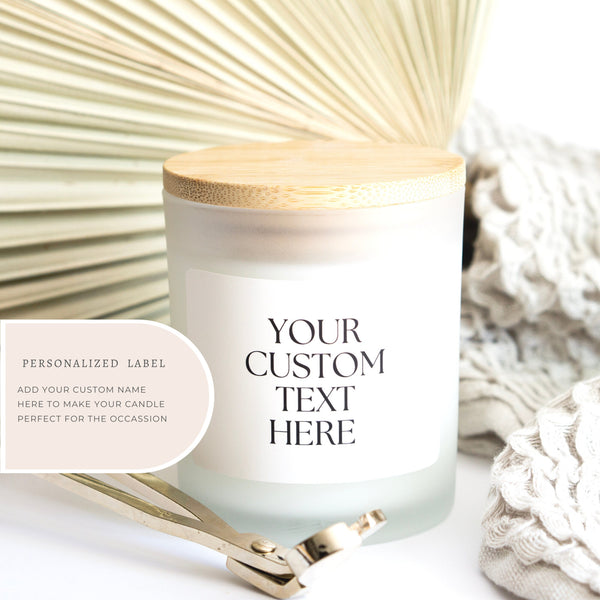 Personalized Candle, Blank Candle, Private Label Candle, Custom Logo, Gift for Her, Funny Candle, Best Friend Gift, Christmas Candle