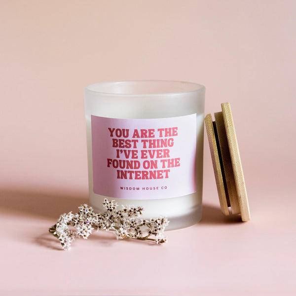 Best Thing On the Internet Candle, Boyfriend Gift Candle, Anniversary gift, Birthday Gift for him, Anniversary gift for him, Boyfriend