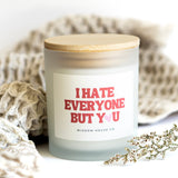 I Hate Everyone Candle, Candle for Her, Best Friend Birthday, Birthday Gift, Gifts for Her, Husband Valentine Gift, Funny Candle, Funny Gift