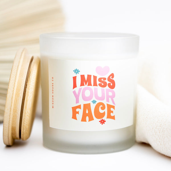 I Miss Your Face, Best Friend Gift, Long Distance Gift, I Miss You Gift, Best Friend Candle, Personalized Gift, Friendship Gift, Funny Candl