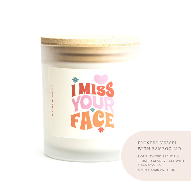 I Miss Your Face, Best Friend Gift, Long Distance Gift, I Miss You Gift, Best Friend Candle, Personalized Gift, Friendship Gift, Funny Candl