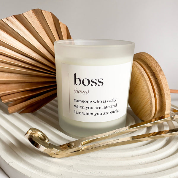 Boss Candle, Funny Candle, Gift for Boss, Gift from Employee, Boss Gift, Office Party, Appreciation Gift, Thank You Gift, Gift for Him